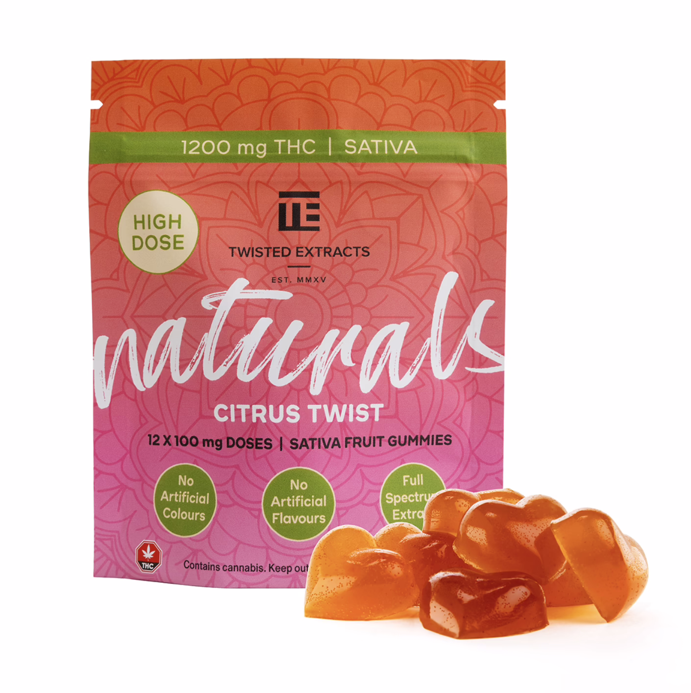 Twisted Extracts Naturals - Citrus Twist 1200mg (Sativa)